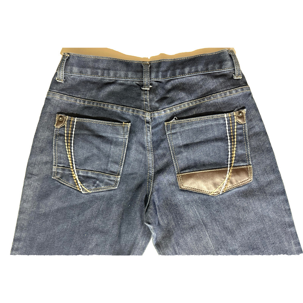 Denim & Cloth Y2K Jeans Womens 28‎ Straight Leg Brown Leather Crazy Back Hit